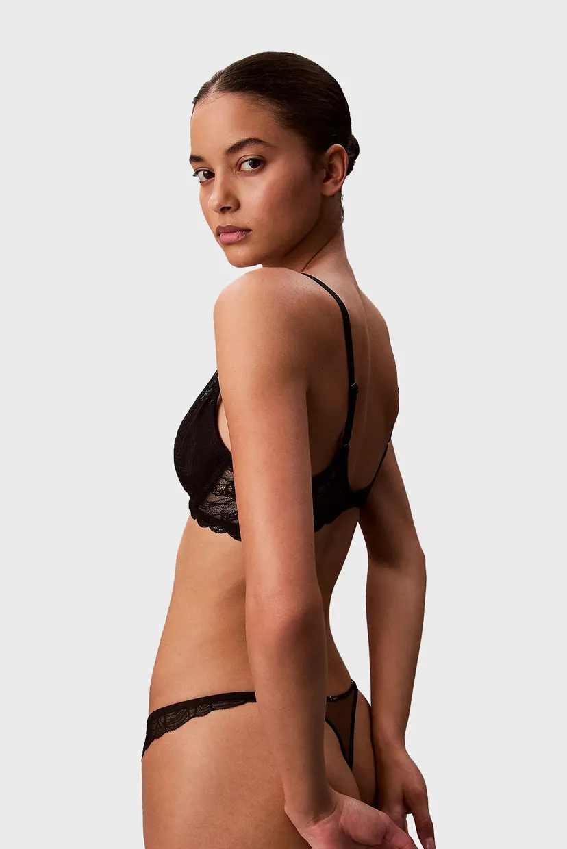Жіночі чорні трусики THONG 4