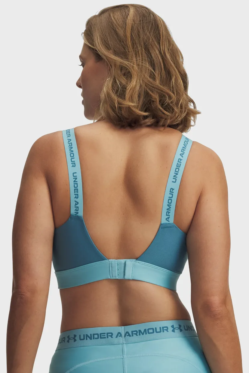 Женский голубой топ UA Infinity High 2.0 Bra 4