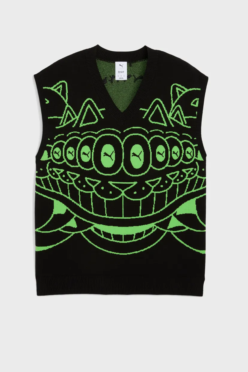 Чоловічий чорний жилет PUMA x RIPNDIP Knitted Vest Men 6