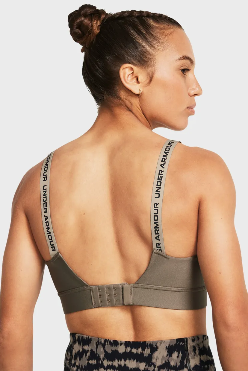 Женский коричневый топ UA Infinity Mid 2.0 Bra Under Armour