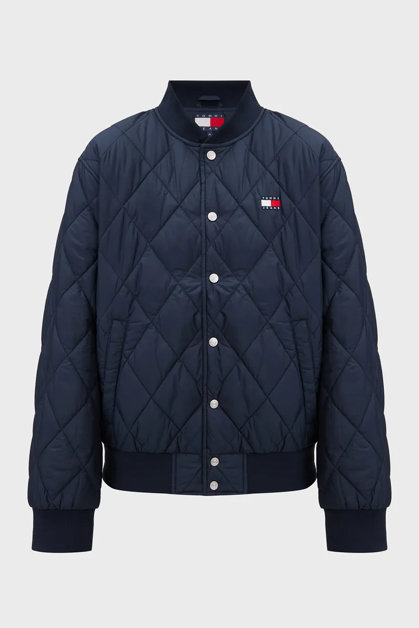 Чоловічий темно-синій бомбер TJM QUILTED BOMBER 5