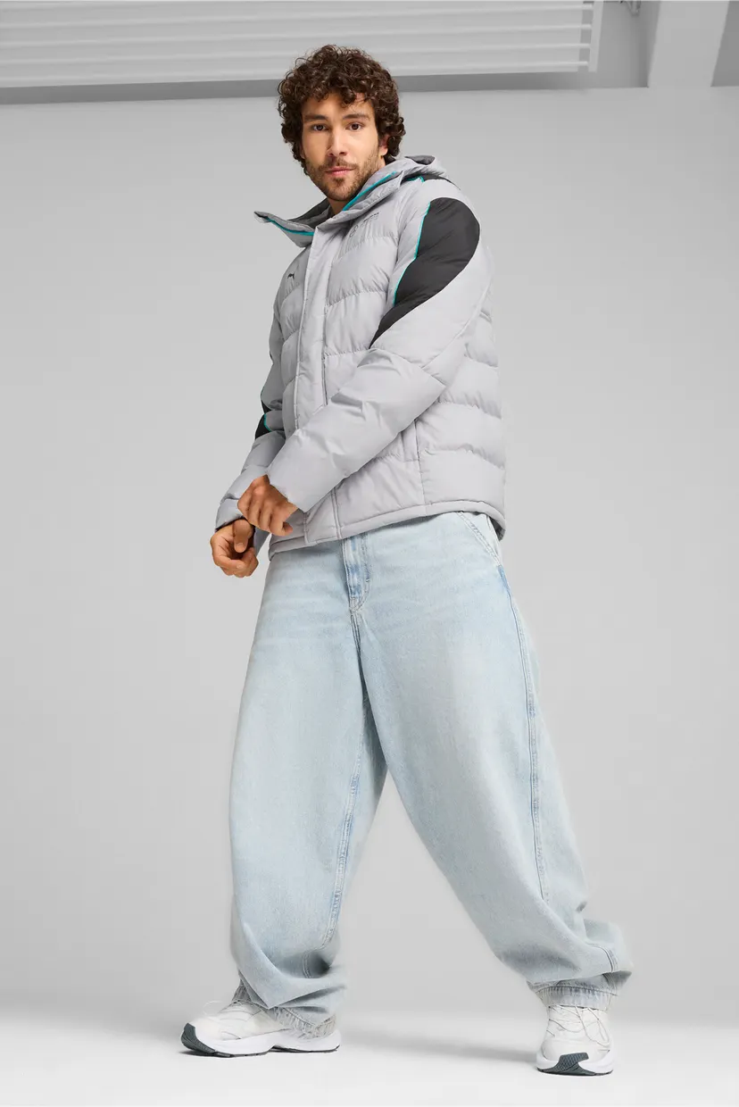 Мужская серая куртка Mercedes-AMG Petronas F1® MT7+ Ecolite Padded