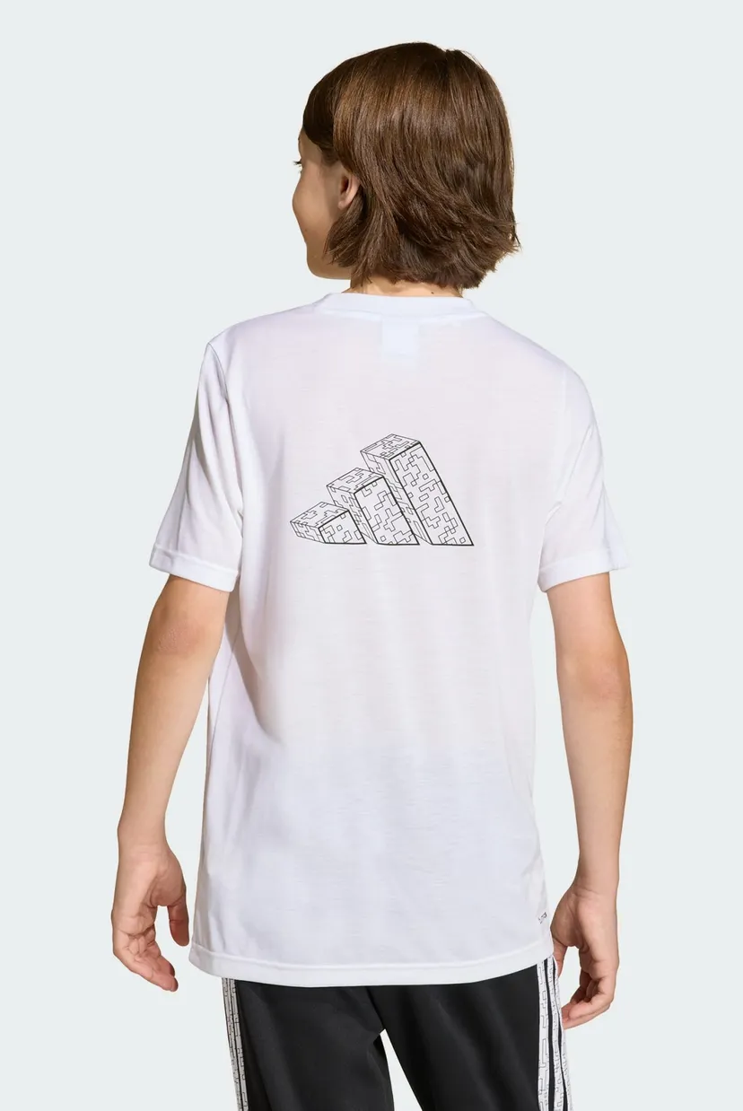 Детская белая футболка ADIDAS MINECRAFT TRAINING 3