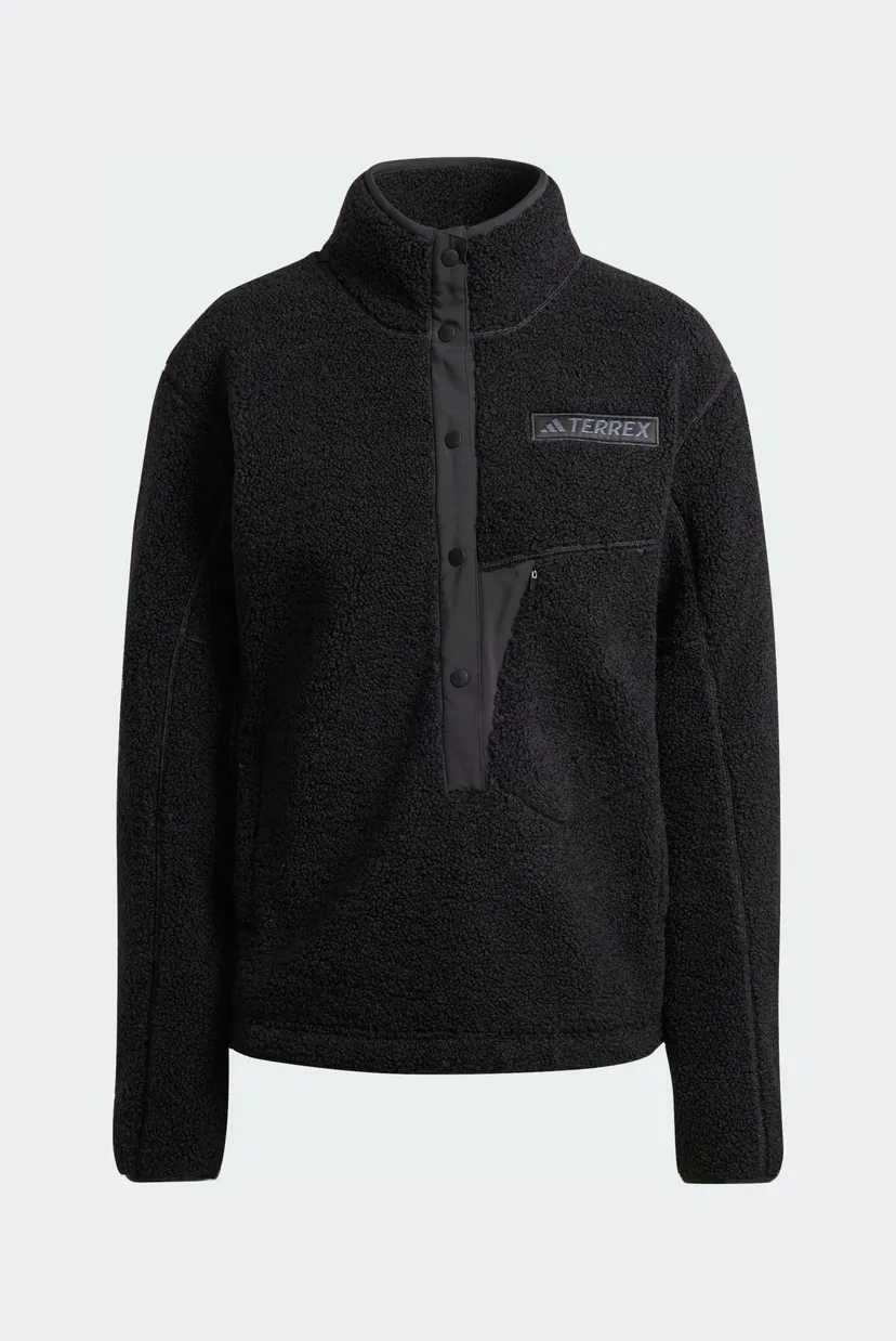Женская черная спортивная кофта Terrex Xploric High Pile Fleece 6
