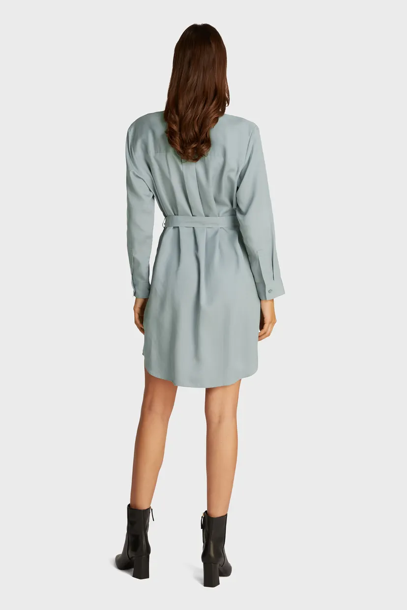 Женское мятное платье LYOCELL SHIRT DRESS 3