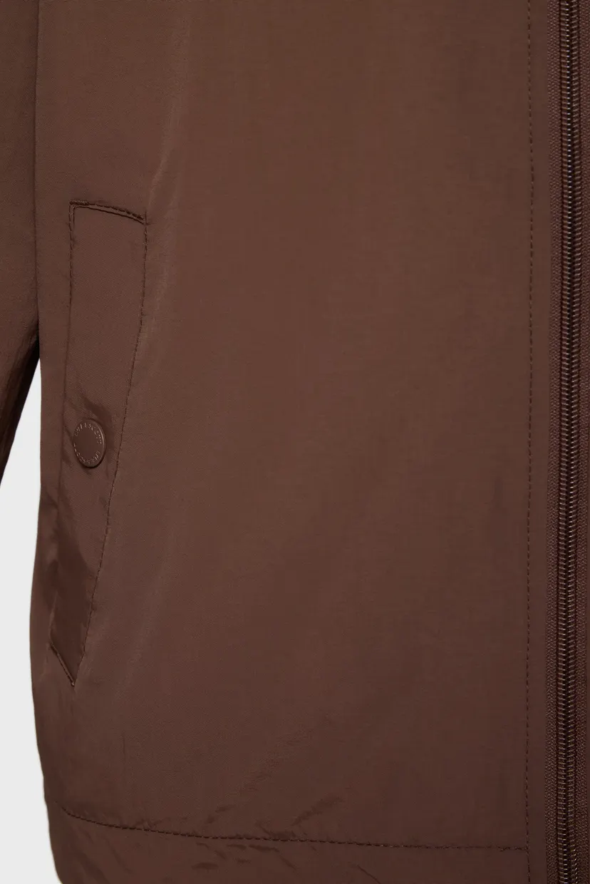 Мужская коричневая ветровка ZIP THROUGH HOODED JACKET 4