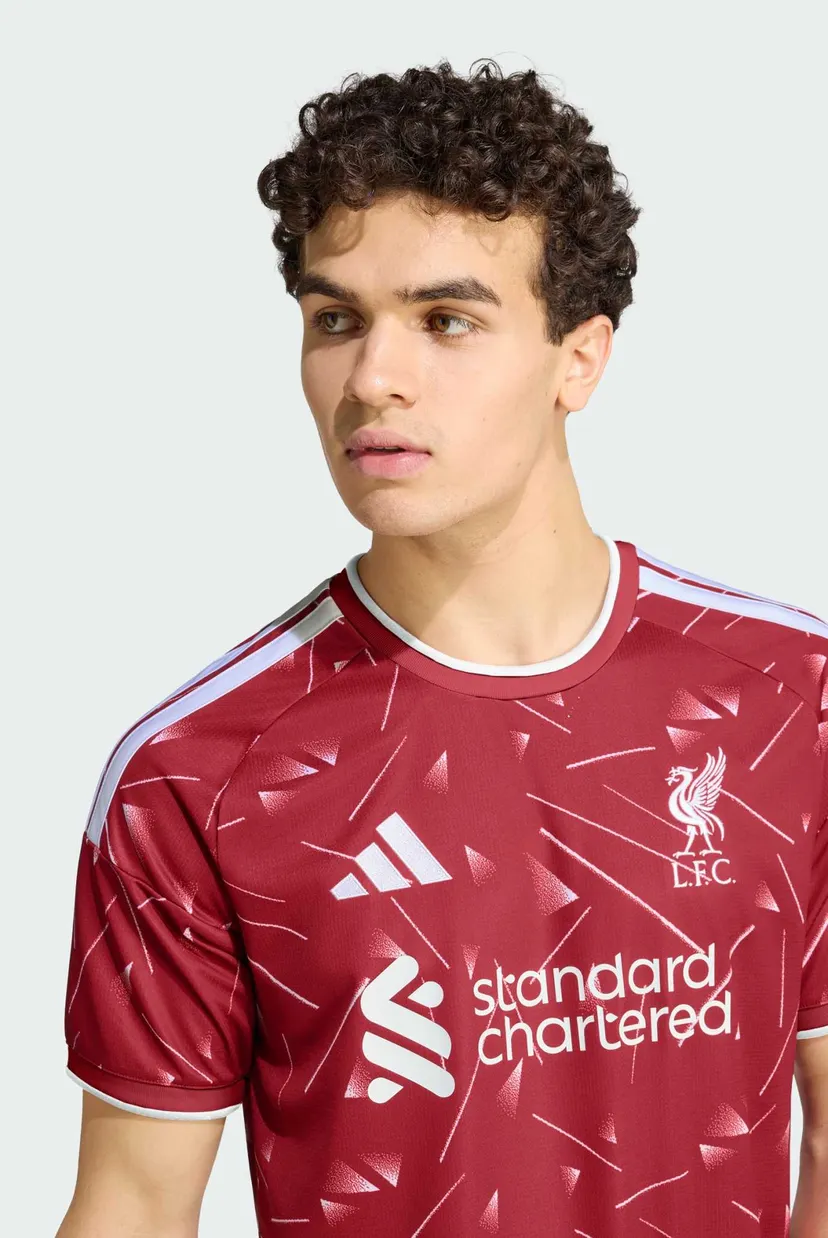 Мужская бордовая футболка с узором Liverpool FC 26/27 4