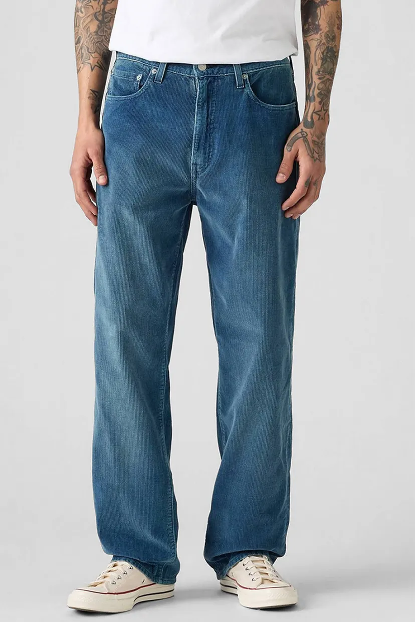 nmuar　L Мужские голубые вельветовые джинсы 568™ Loose Straight Corduroy