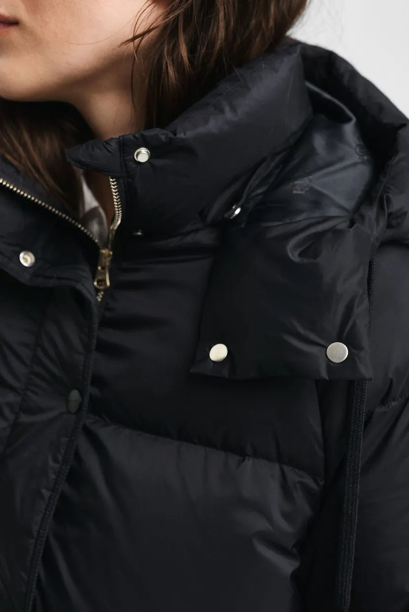 Жіночий чорний пуховик FULL LENGTH DOWN COAT 7