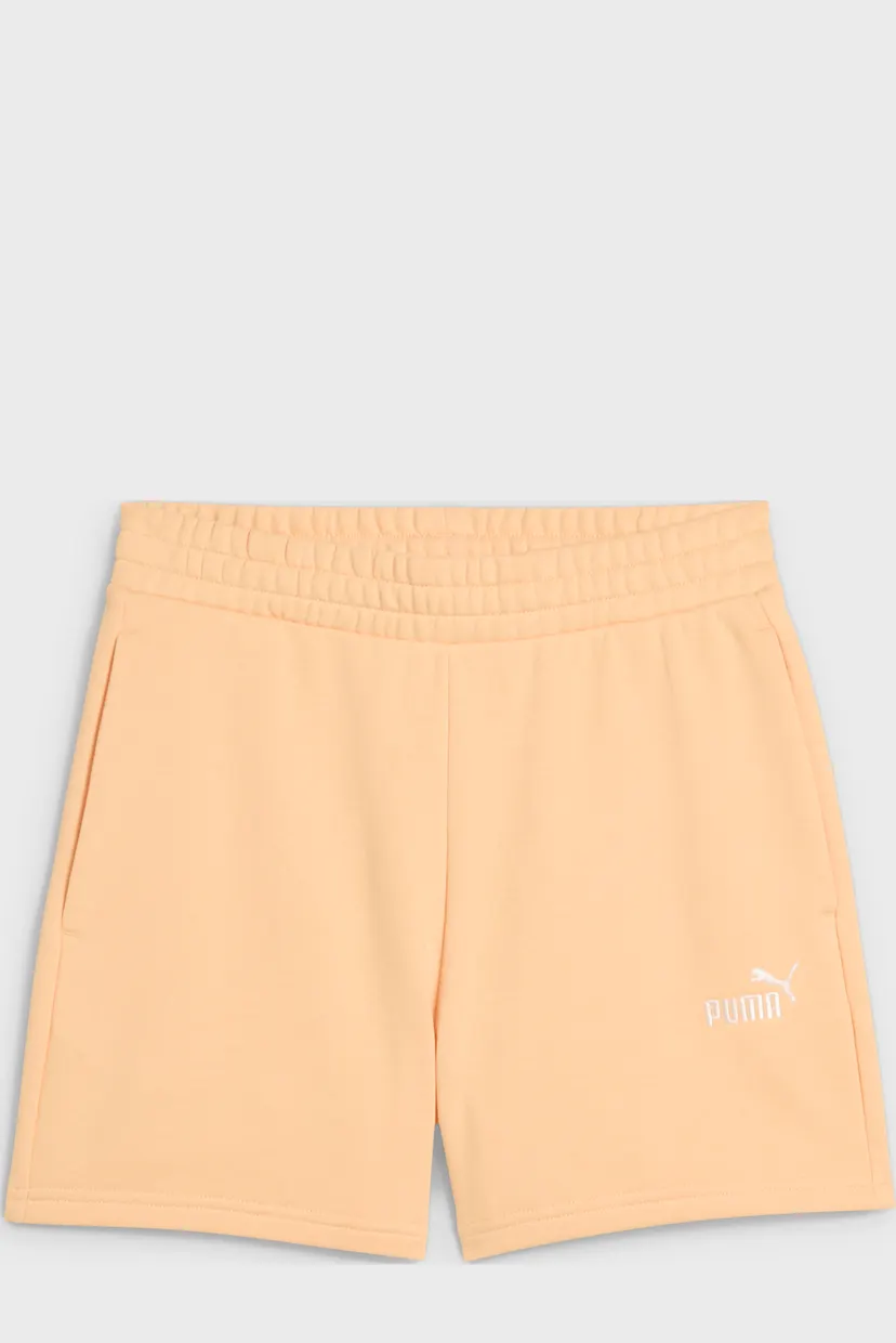 Женские персиковые шорты ESS Small No. 1 Logo 5'' High-Waist Shorts Women 4