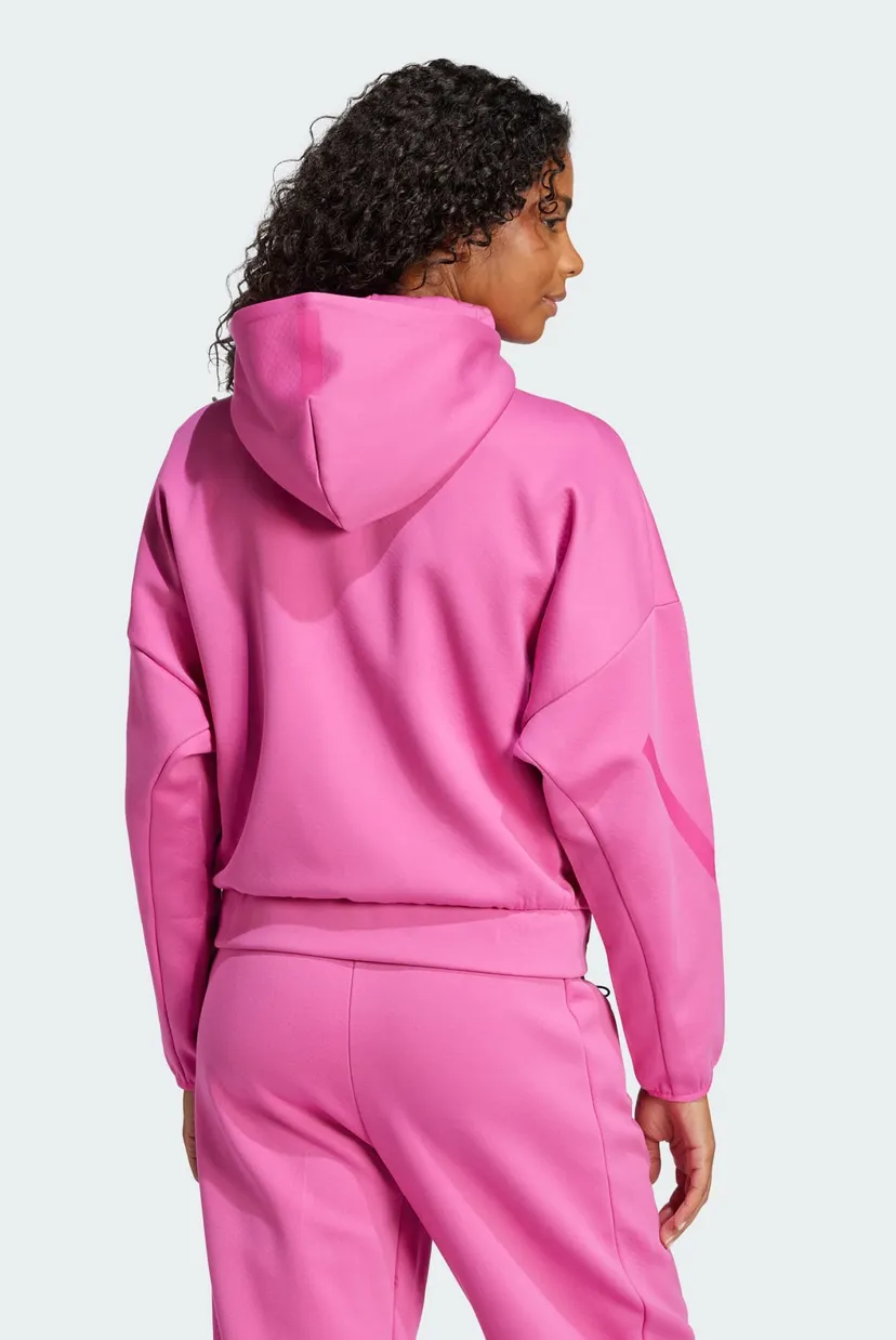 Жіноче рожеве худі adidas Z.N.E. Full-Zip adidas JD0816 — MD-Fashion