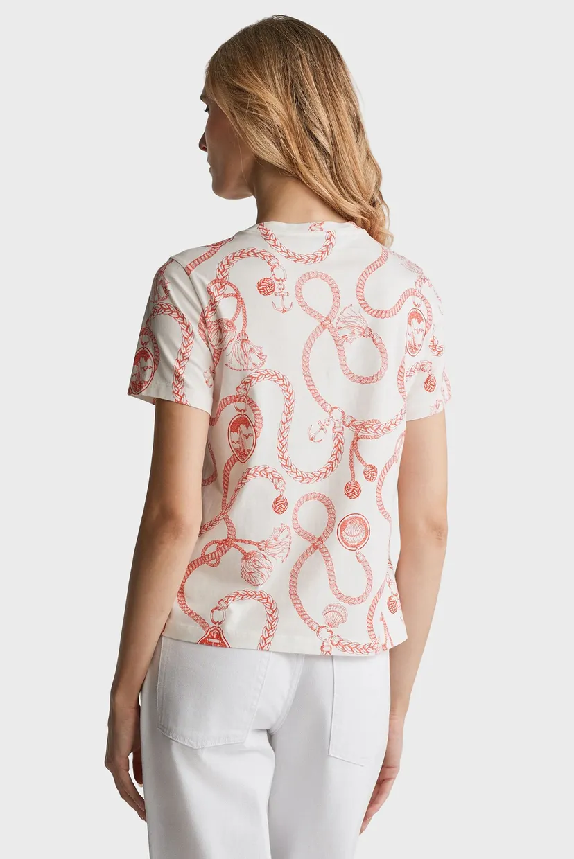 Жіноча біла футболка з візерунком REG SAILING PRINT SS T-SHIRT 3