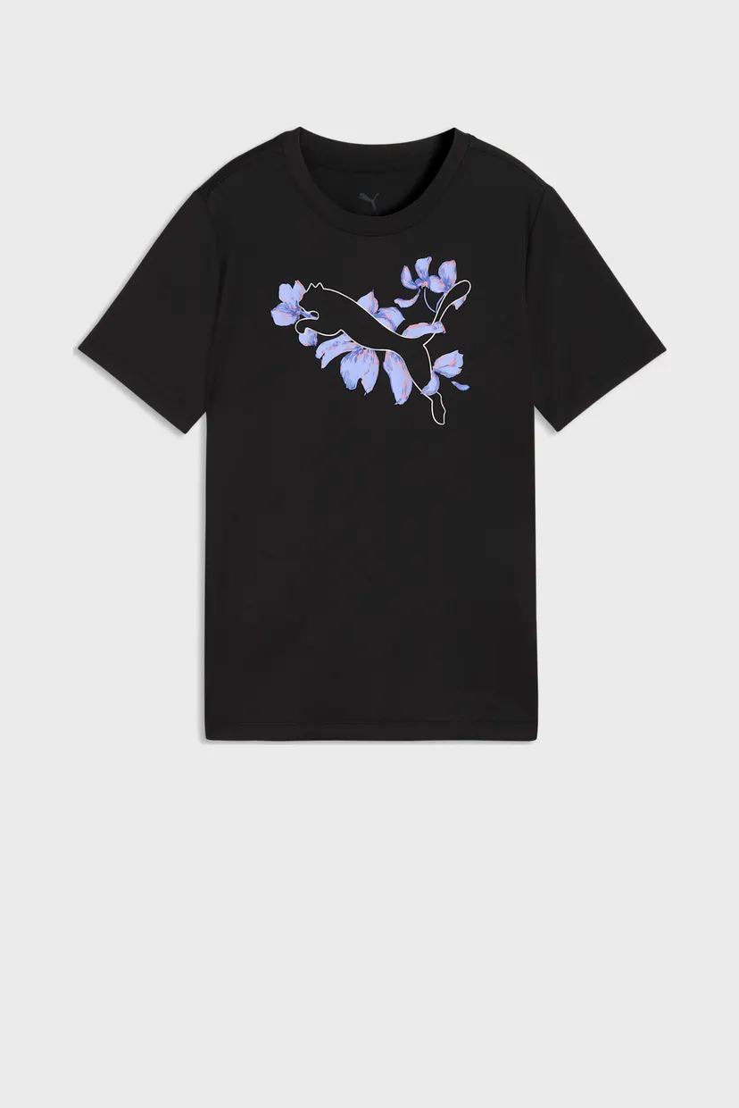 Детская черная футболка Essentials Training Logo Graphic Tee Youth 4