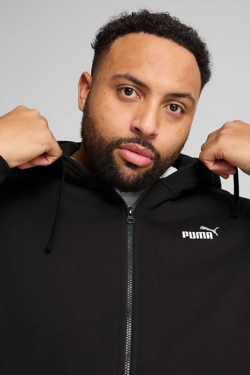 Мужское черное худи Essentials No. 1 Logo Full-Zip Hoodie Men 4