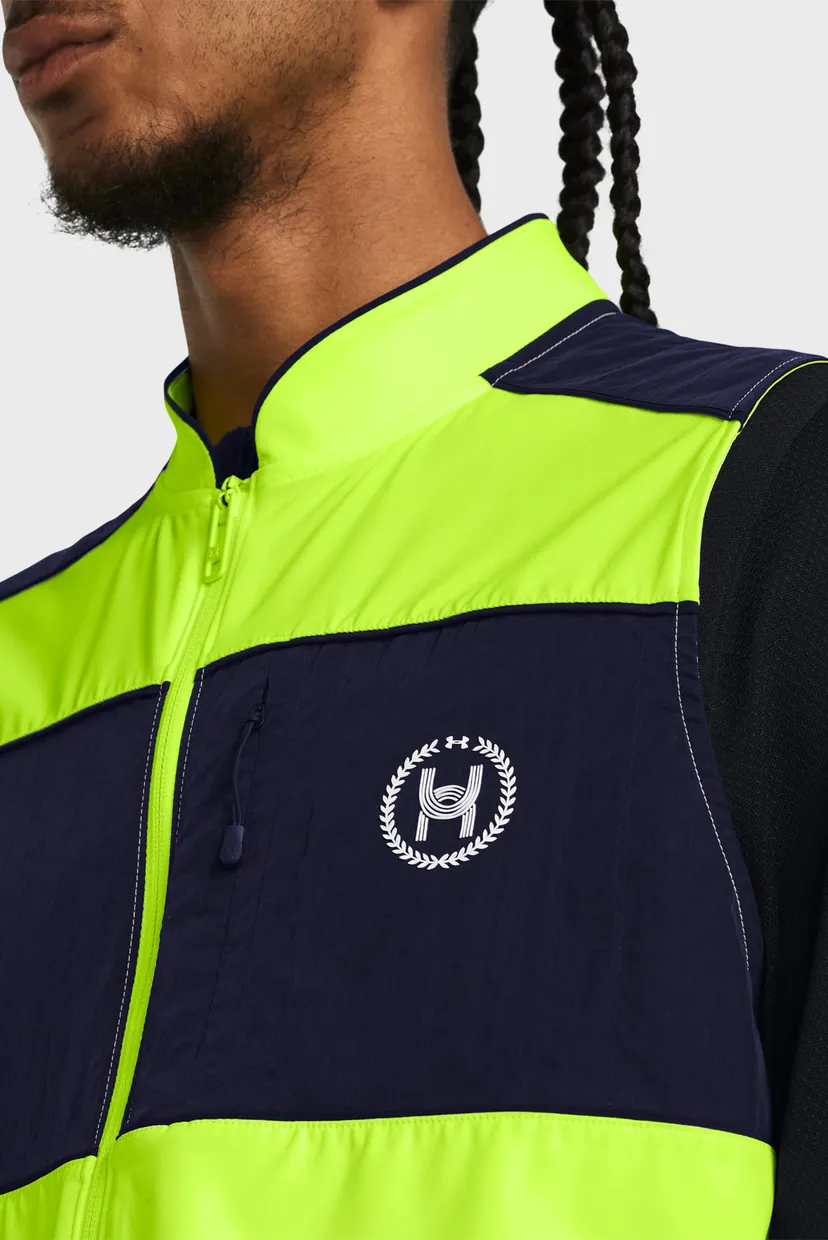 Чоловічий жовтий жилет UA RUN ANYWHERE VEST 4