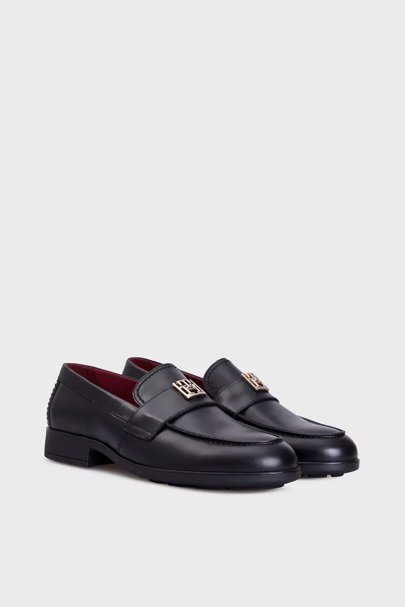 Женские черные кожаные лоферы TH LEATHER CLASSIC LOAFER 3