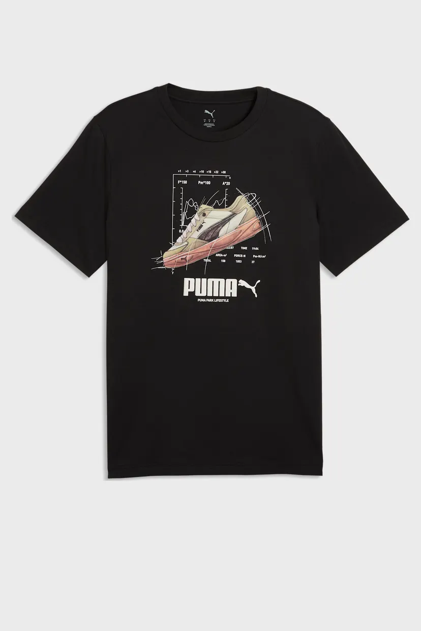 Мужская черная футболка Graphics Sneaker Tee Men 4
