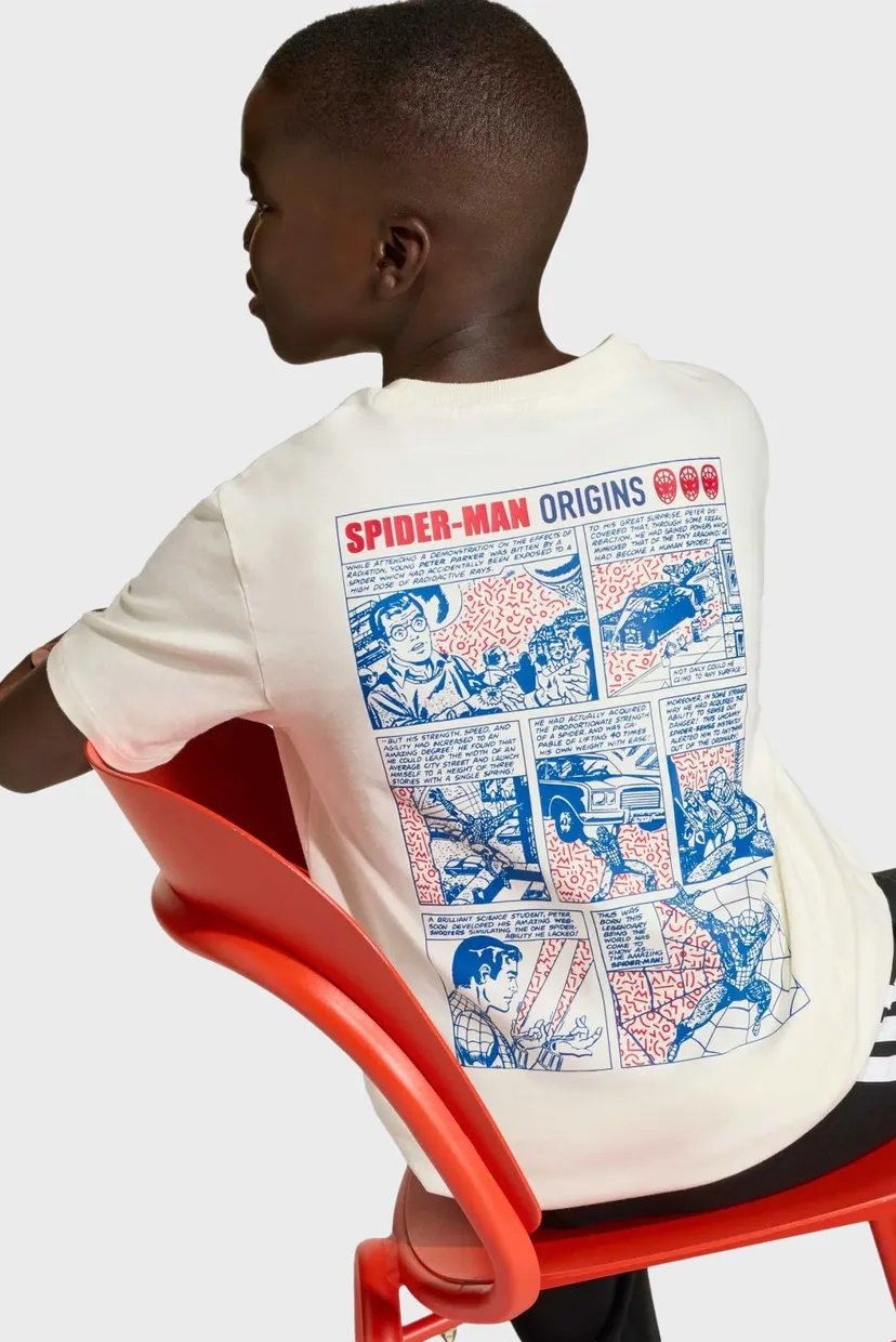 Дитяча біла футболка ADIDAS MARVEL SPIDER-MAN GRAPHICS 4