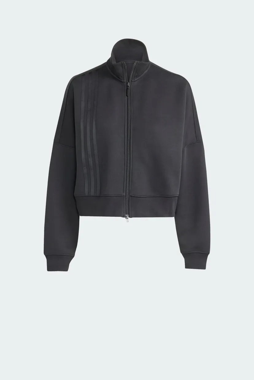 Жіноча чорна спортивна кофта Off Placed 3-Stripes Zip Up 6
