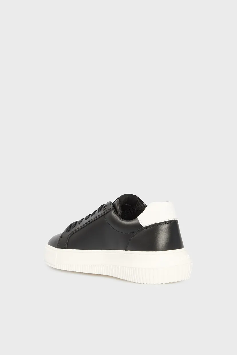 Жіночі чорні шкіряні снікерси CHUNKY CUPSOLE MONO 5