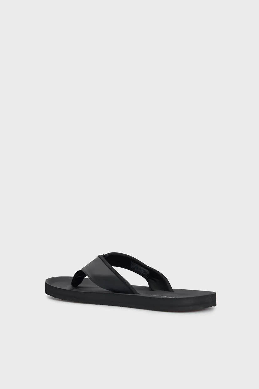 Чоловічі чорні в'єтнамки COMFORTABLE PADDED BEACH SANDAL 5