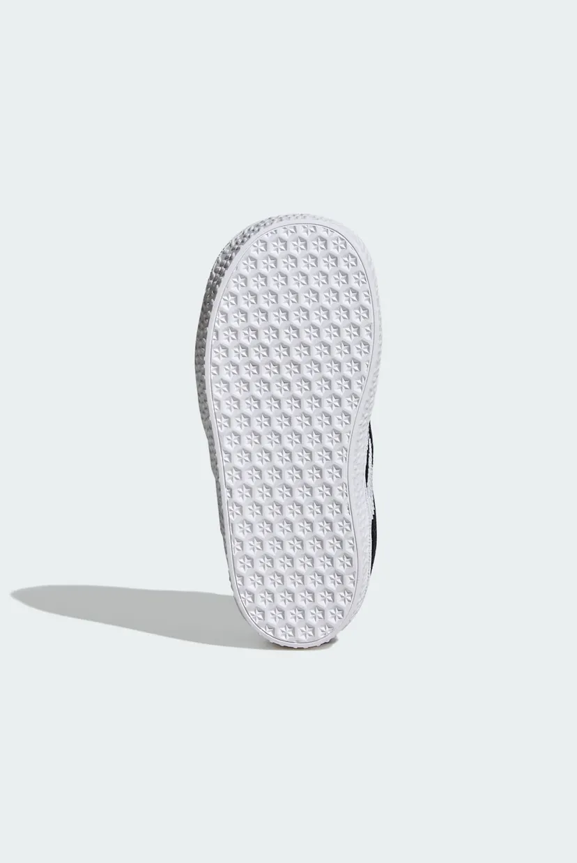 Детские черные замшевые кроссовки Gazelle Comfort Closure Elastic Laces Kids 3