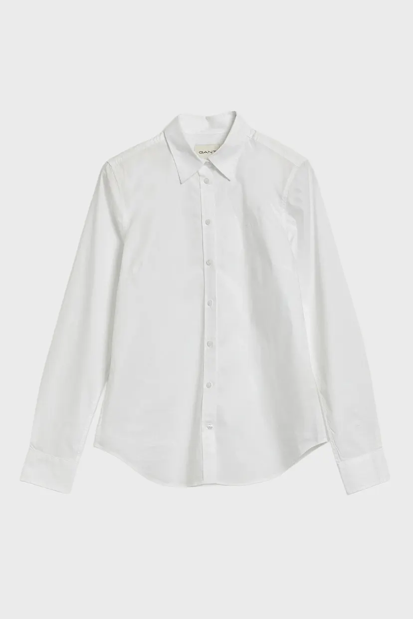 Женская белая рубашка SLIM POPLIN SOLID 7
