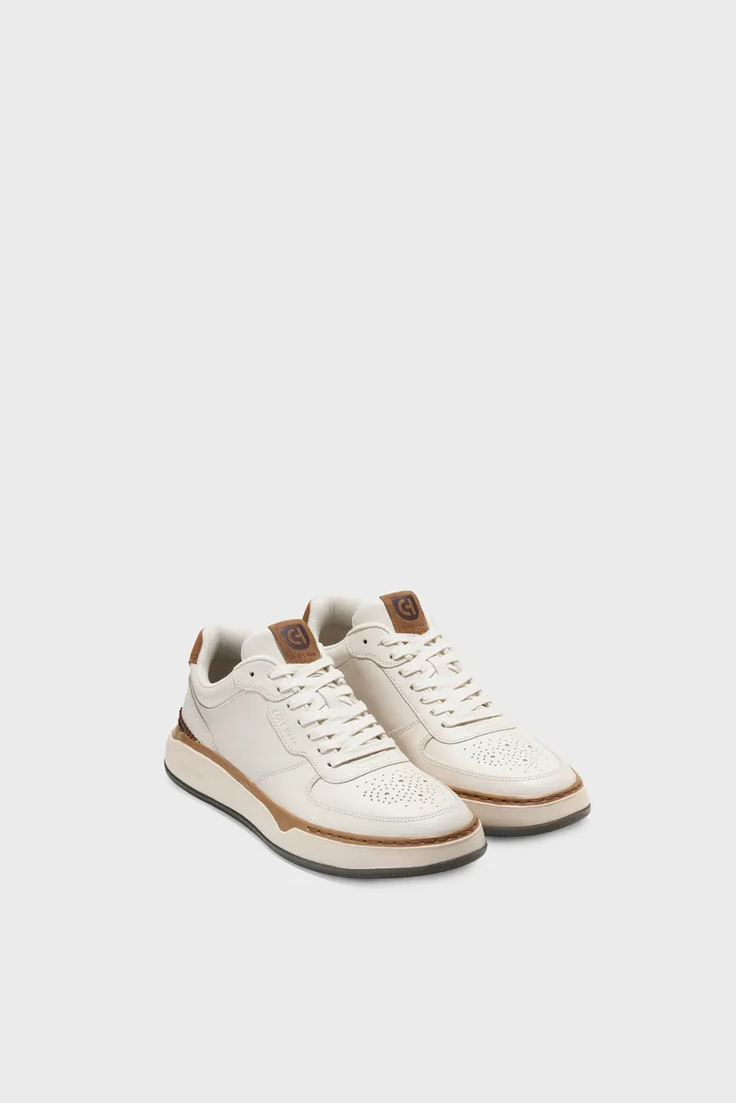 Мужские белые кожаные сникерсы GrandPrø Crossover Sneaker 5