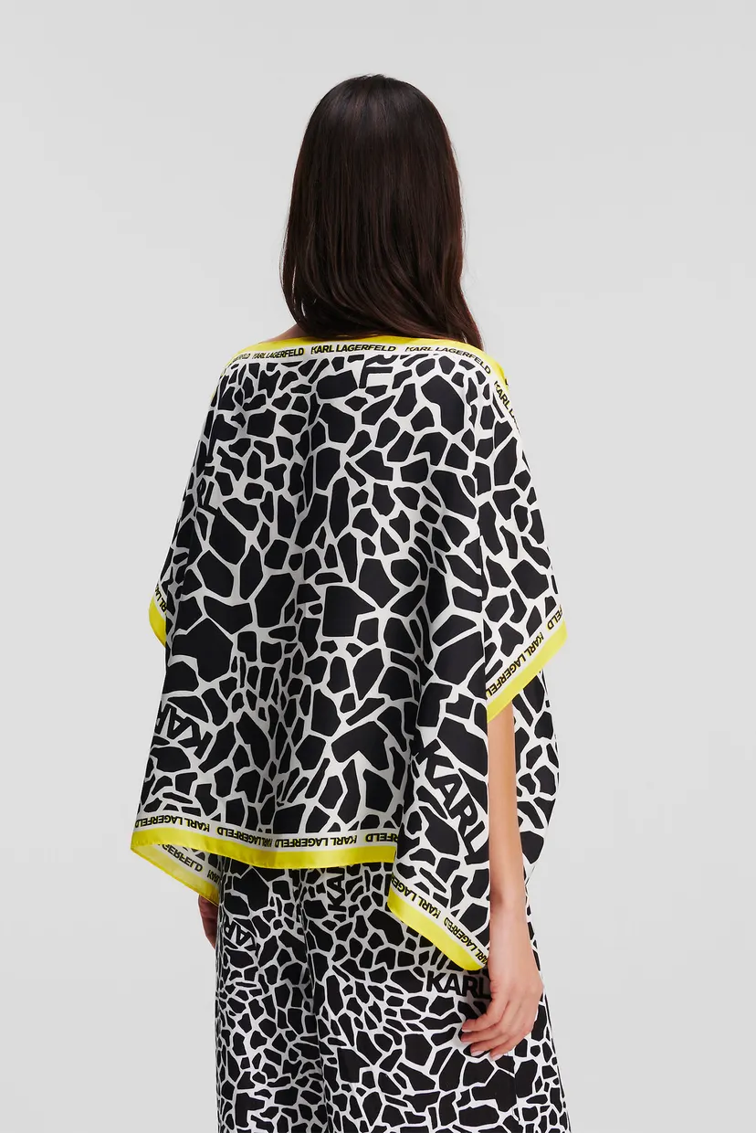 Жіноча шовкова туніка з візерунком SILK SCARF TUNIC 3