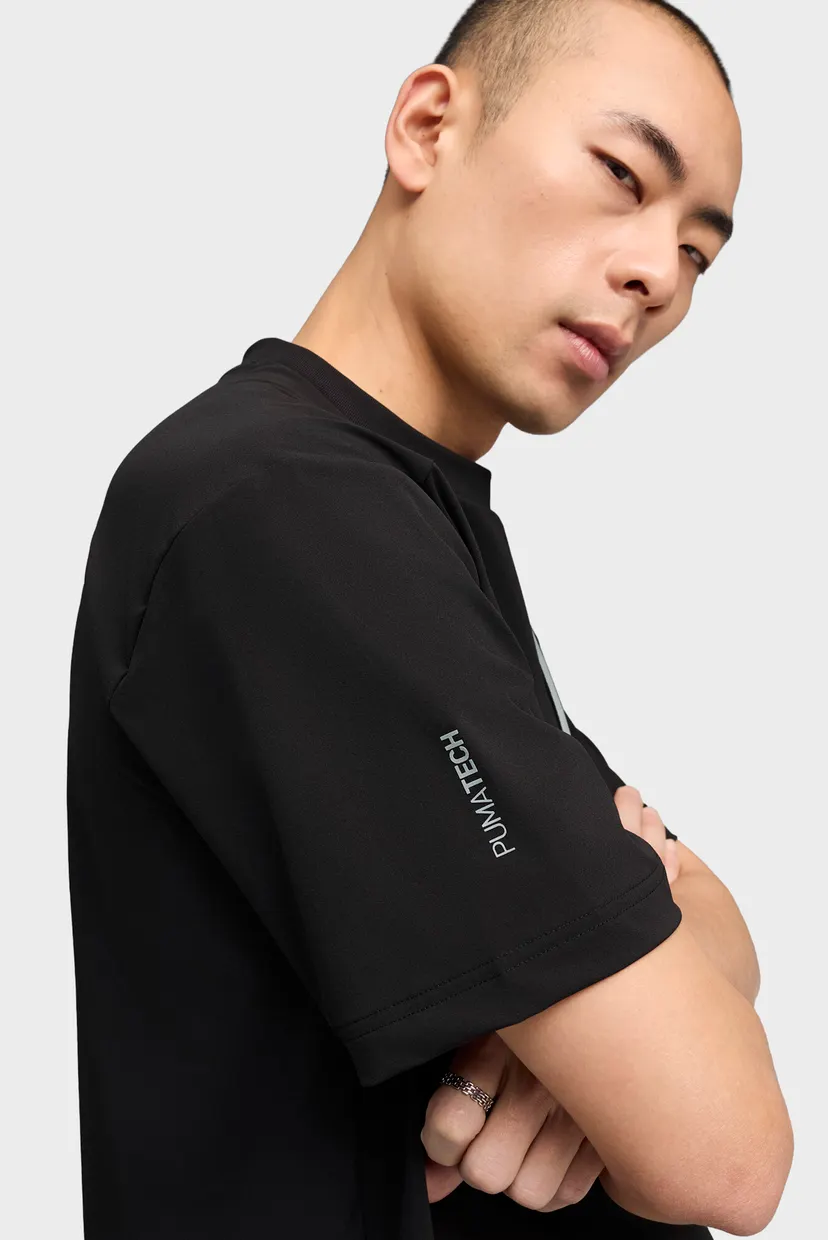 Мужская черная футболка PUMATECH Relaxed Pocket Tee Men 4