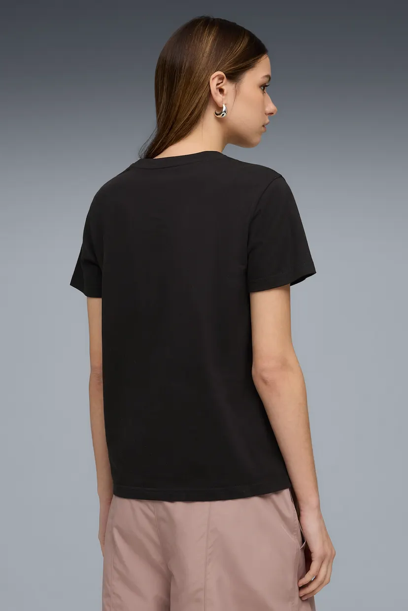Жіноча чорна футболка Essentials Elevated Logo Tee Women 3