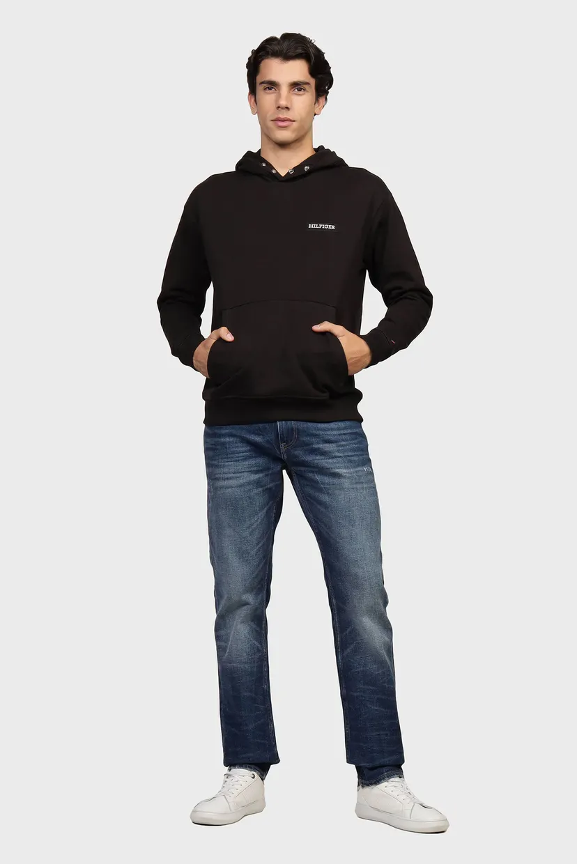 Чоловіче чорне худі MONOTYPE HEAVY TWILL 2
