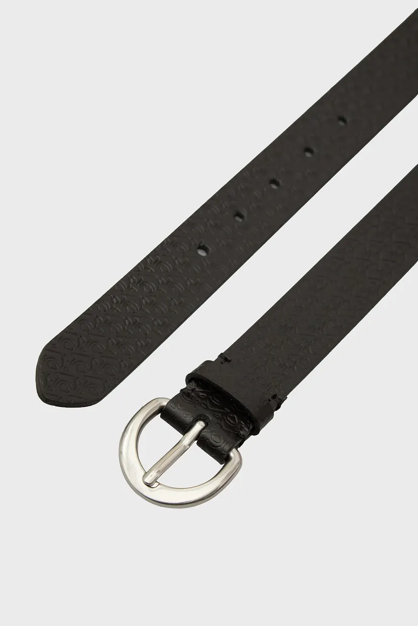 Жіночий чорний шкіряний ремінь CLASSIC 30MM 3