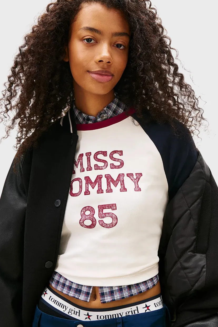 Жіночий чорний бомбер RLX FLAG VARSITY 4