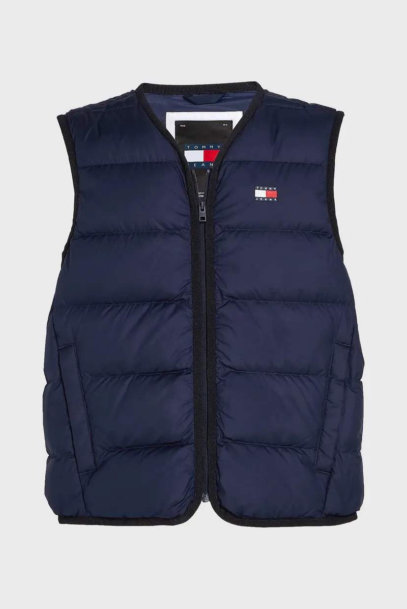 Чоловічий темно-синій пуховий жилет TJM LT DOWN V-NECK FLAG VEST 5
