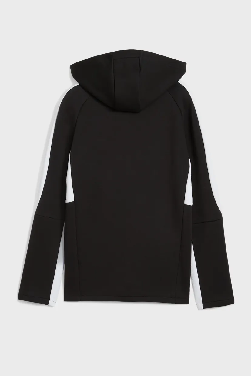 Детское черное худи teamEVOSTRIPE Football Hooded Jacket Youth 6