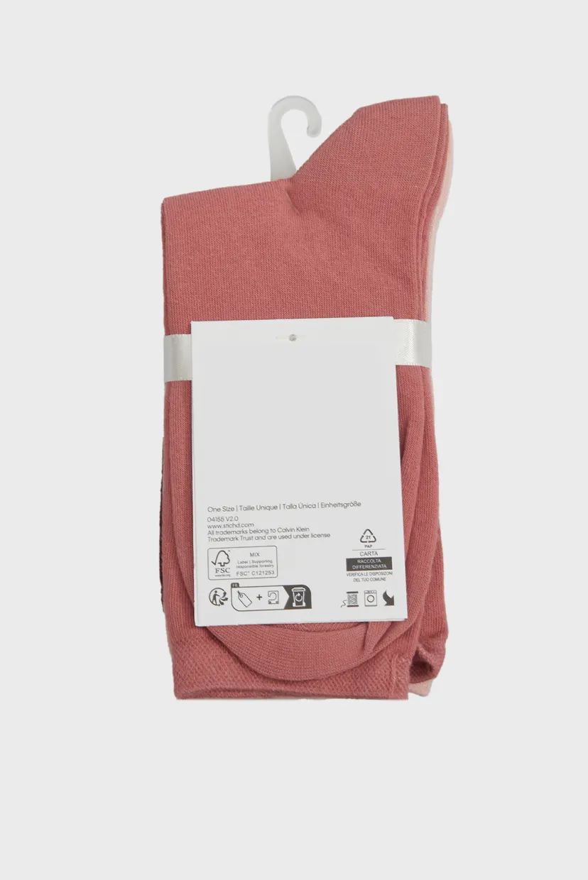 Женские носки (4 пары) CK WOMEN SOCK AO LOGO HOLIDAY PACK 3