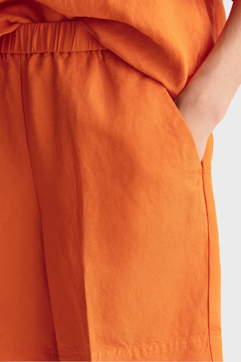 Жіночі помаранчеві лляні шорти REL LINEN BLEND PULL ON 5