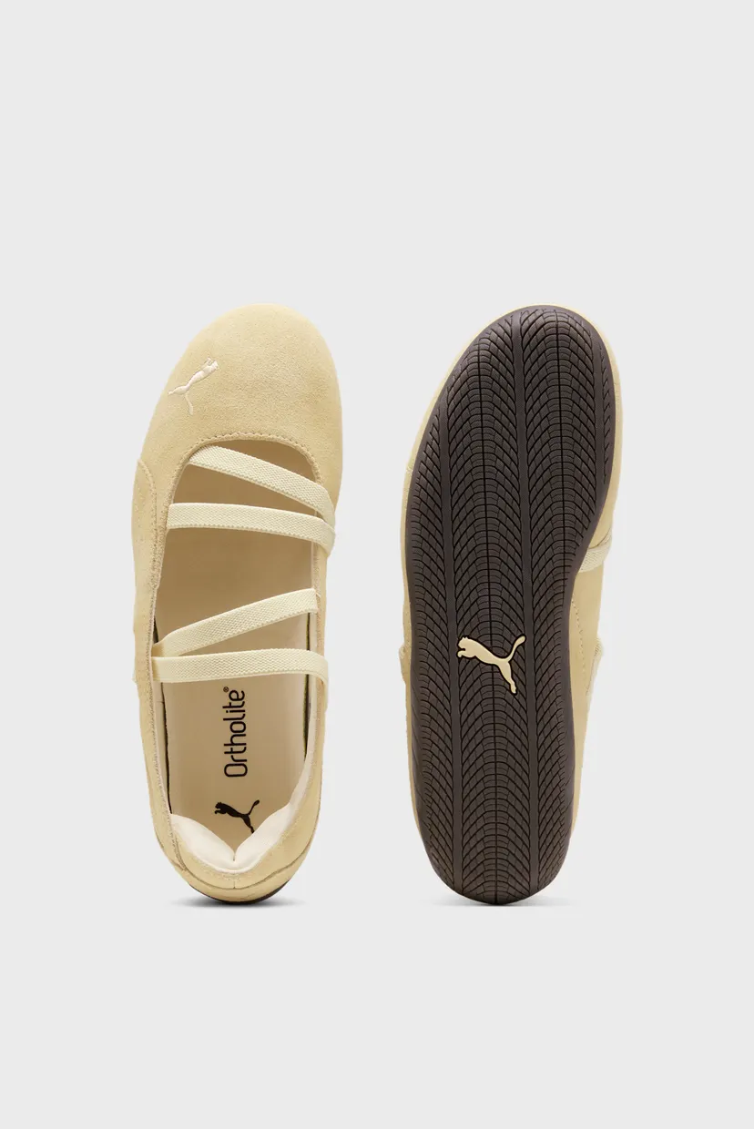 Жіночі бежеві замшеві балетки Speedcat Ballet Suede Shoes Women 4