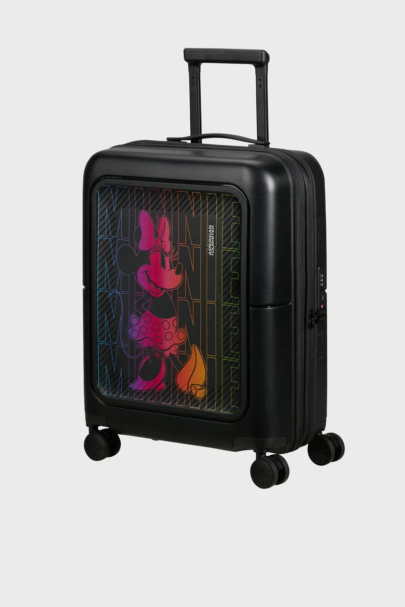 Детский черный чемодан 55 см DASHPOP DISNEY MINNIE NEON GRADIENT 3