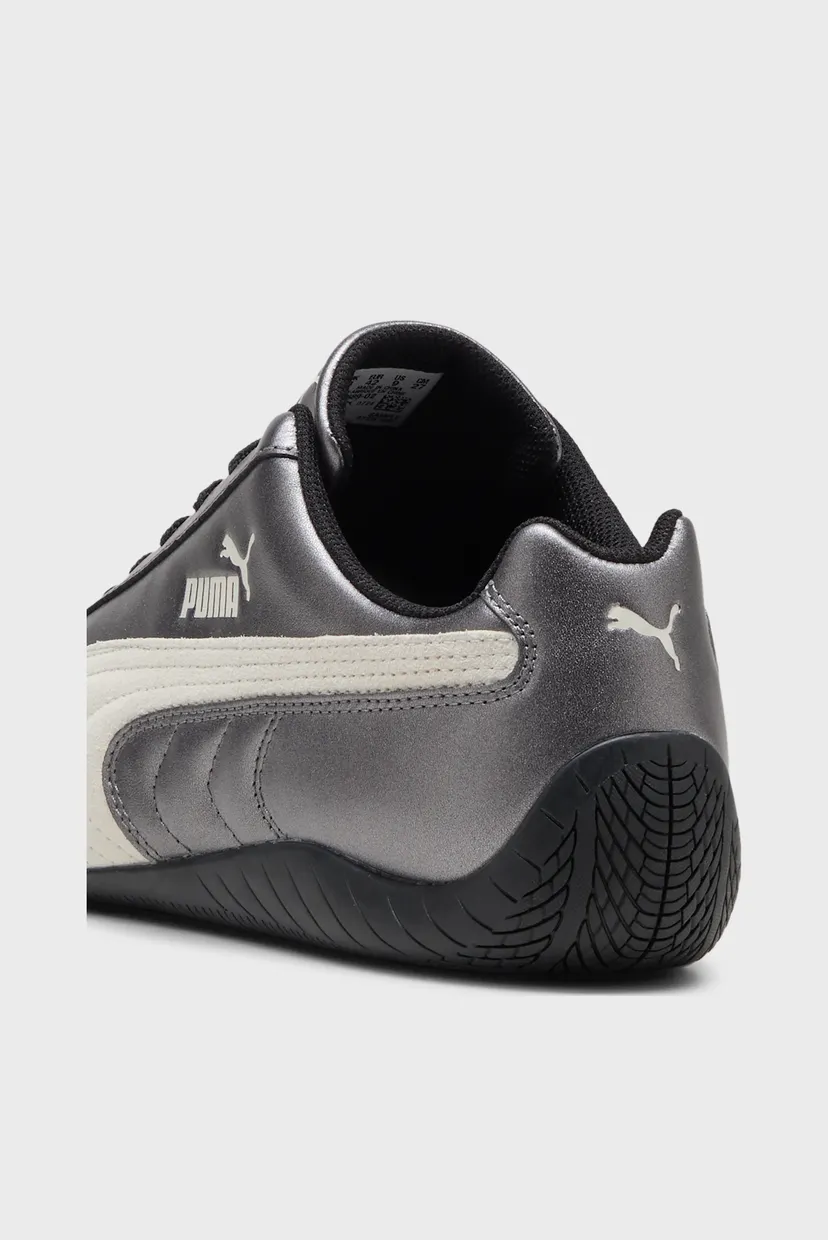 Сріблясті шкіряні кросівки Speedcat Metallic Sneakers Unisex 7