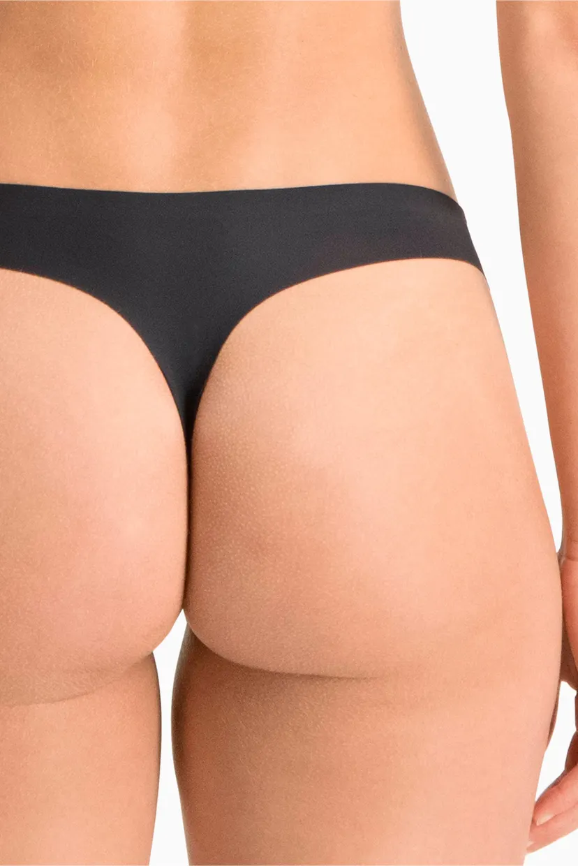 Жіночі чорні трусики (2 шт) Women's Seamless String 2 Pack 6
