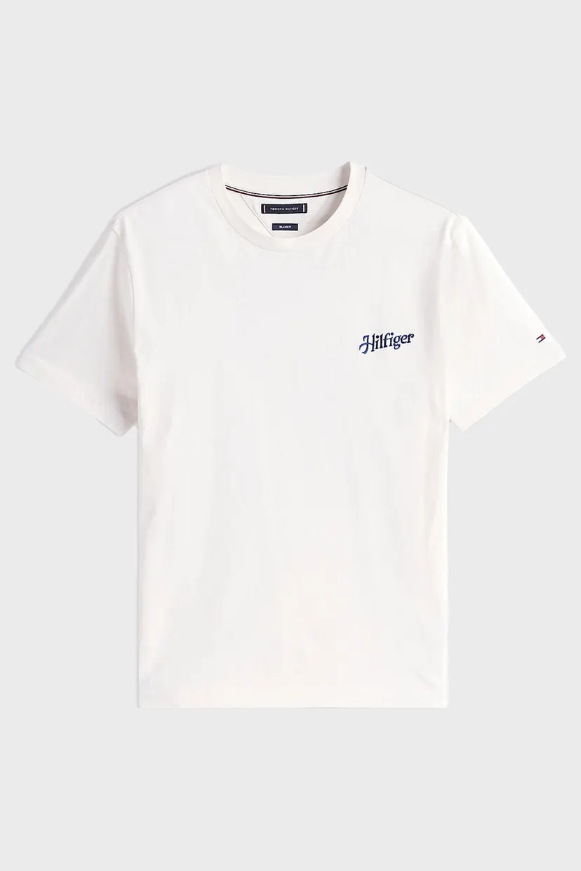 Чоловіча біла футболка HILFIGER SUMMER PHOTO TEE 5