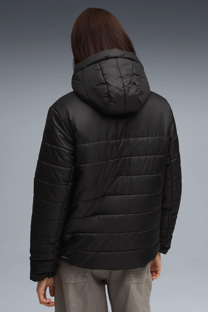 Жіноча чорна куртка Essentials Hooded Padded Jacket Women 3