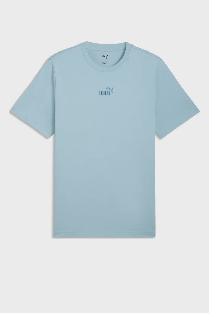 Мужская голубая футболка Essentials Small No.1 Logo Tee Men 4