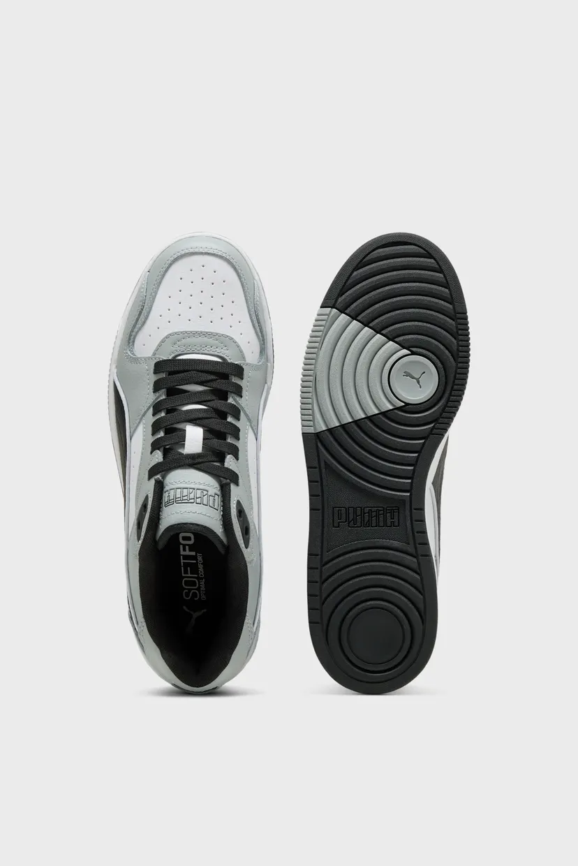 Серые кожаные сникерсы RBD Break Sneakers Unisex 4