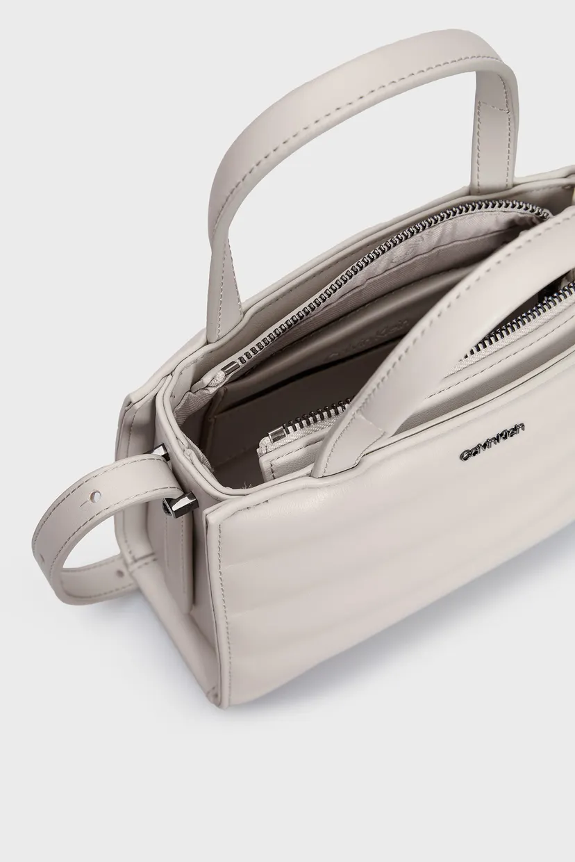 Жіноча біла сумка LINE QUILT MINI TOTE 3
