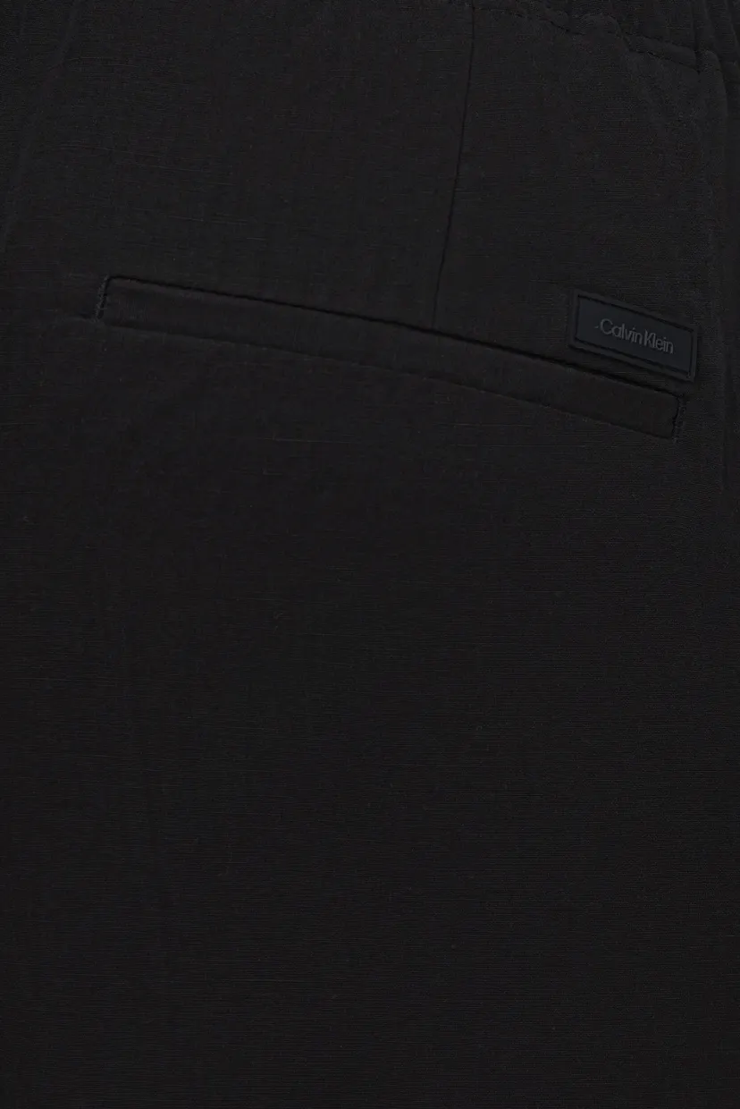 Мужские черные шорты LINEN VISCOSE 3