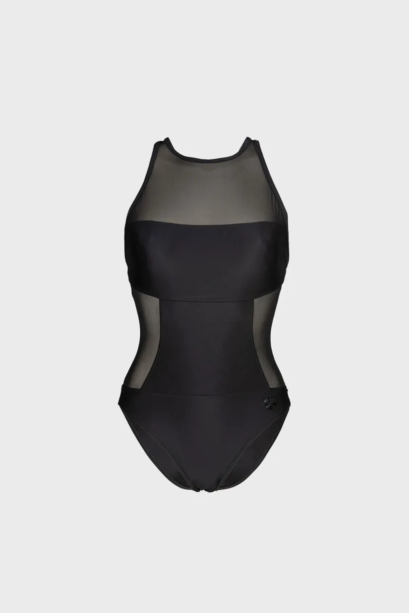 Женский черный купальник MESH PANELS SWIMSUIT SWIM PRO 6
