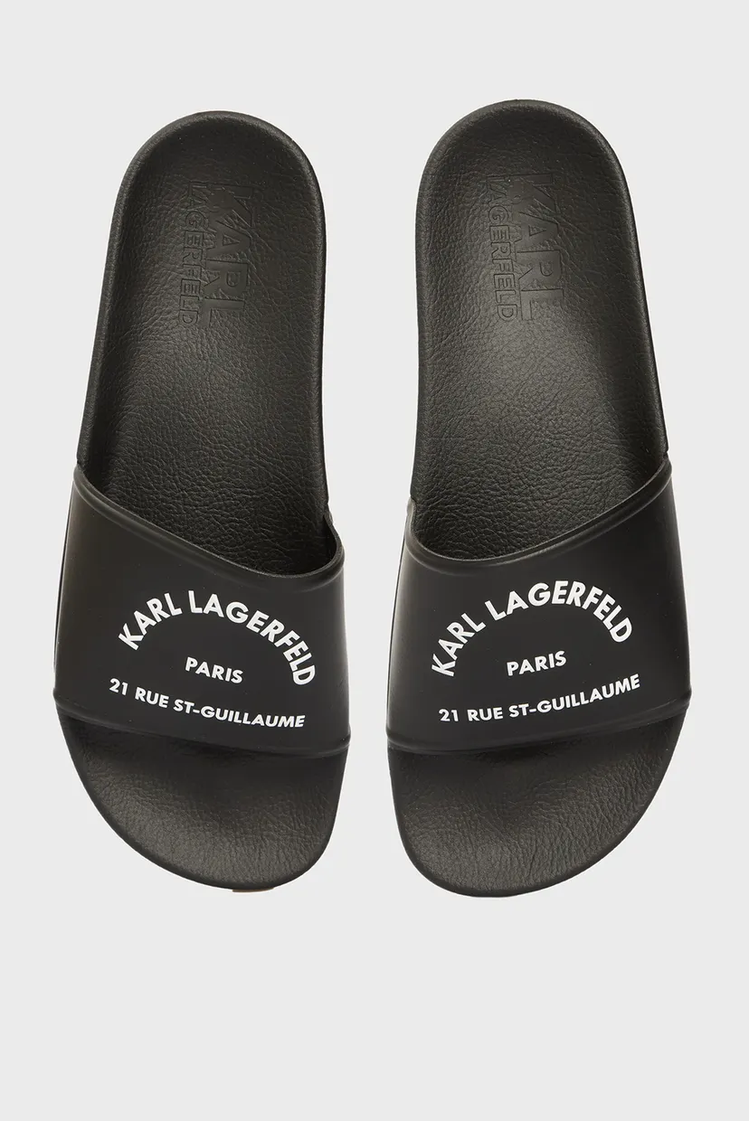 Женские черные слайдеры KONDO 2.0 MAISON KARL SLIDE 4